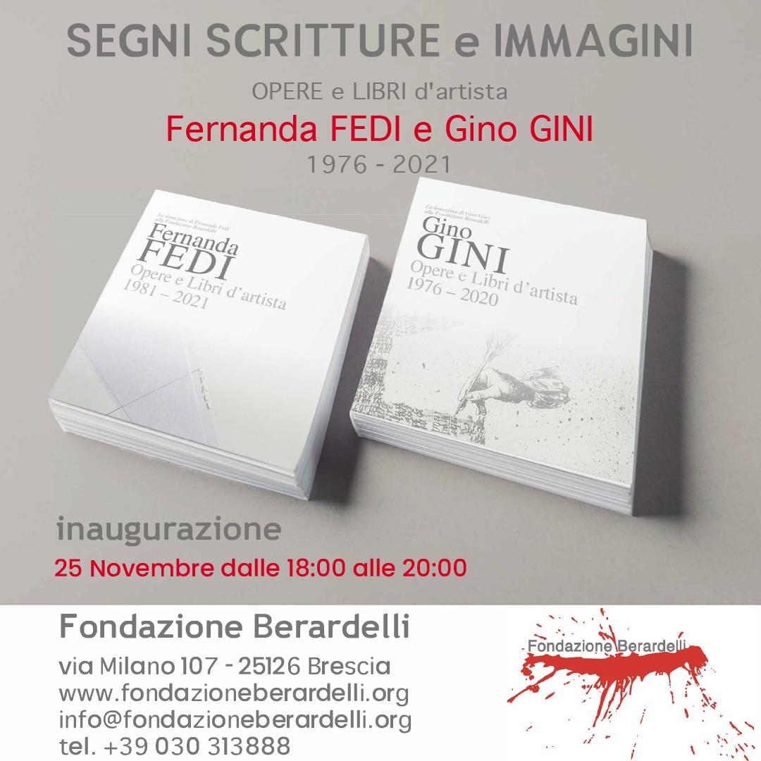 invito alla mostra Gino Gini Fernanda Fedi